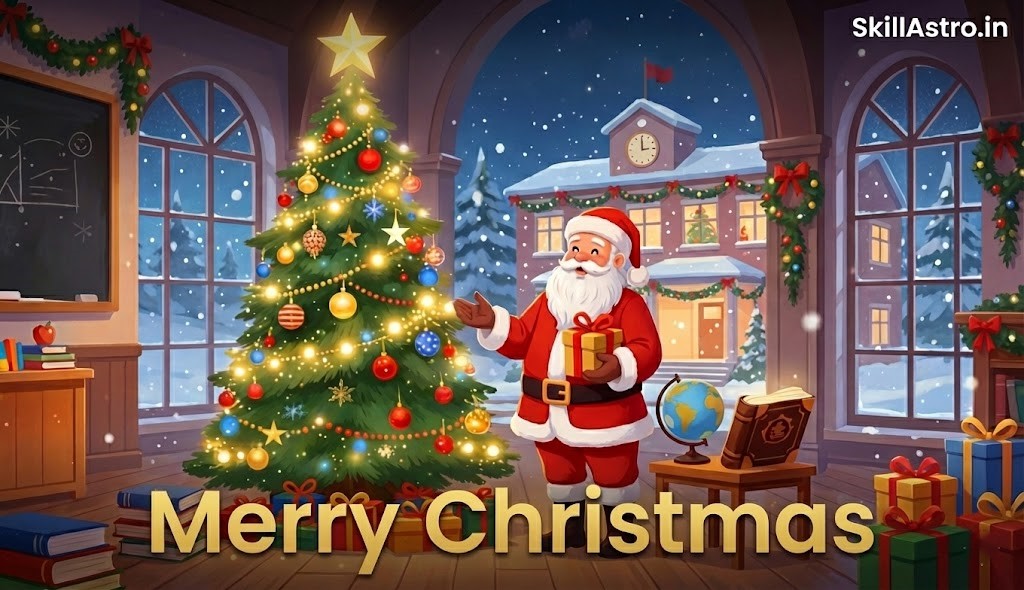 Merry Christmas 2025 Wishes English | 60+ Best Quotes, Messages, Status for WhatsApp Instagram Family Friends | Skill Astro