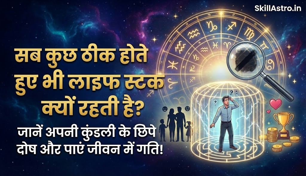 Sab Kuch Theek Hote Hue Bhi Life Stuck Kyun Rehti Hai? Jyotishiya Kaaran, Gahan Vishleshan aur Tatkaal Upaay