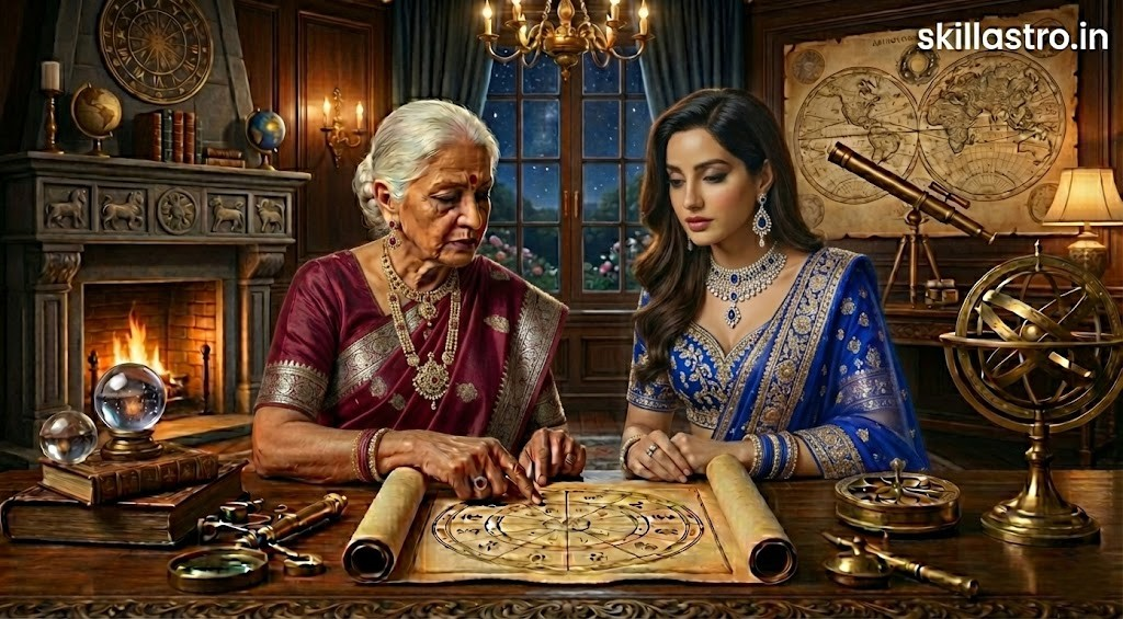 नोरा फतेही की कुंडली उनकी डांस सेंसेशन और ग्लोबल स्टारडम का रहस्य है | Skill Astro