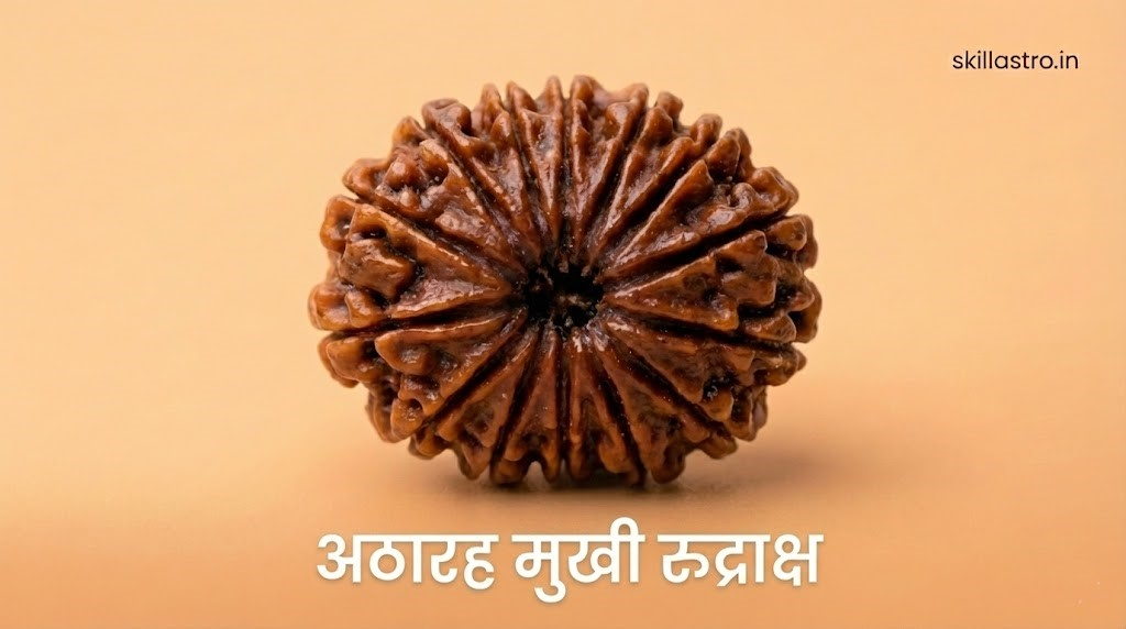 Benefits of 18 Mukhi Rudraksha: Ganesh Avatar Form, Obstacle Shield, Wearing Method | Skill Astro