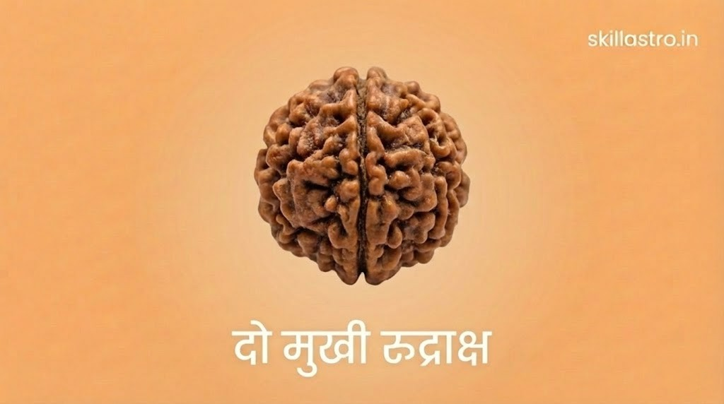 2 मुखी रुद्राक्ष के गुण, महत्व और आध्यात्मिक लाभ | Skill Astro