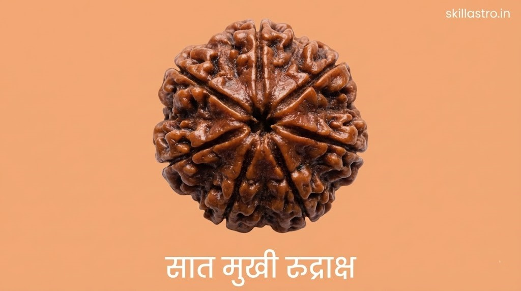 7 Mukhi Rudraksha Benefits: Mahalakshmi Form, Wearing Method, | Skill Astro