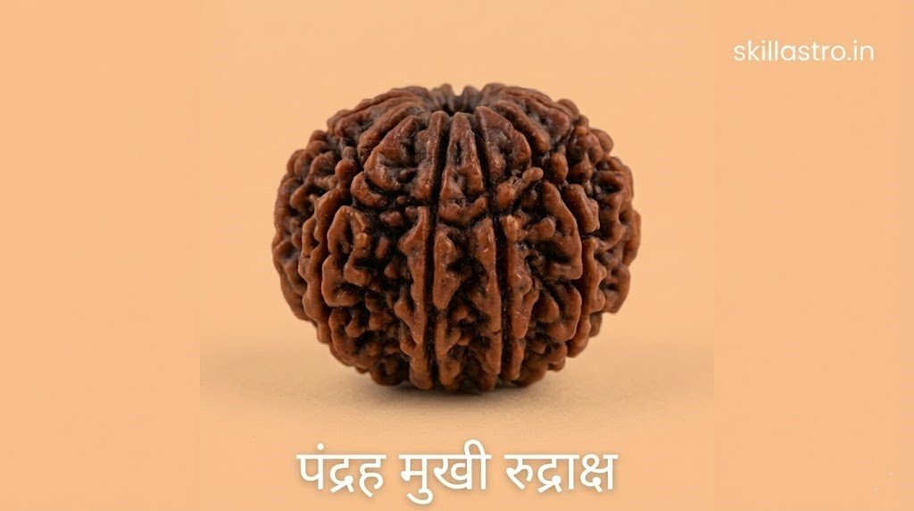 15 मुखी रुद्राक्ष के फायदे: पशुपतिनाथ शिव रूप, सुरक्षा कवच, धारण विधि और नियम | Skill Astro