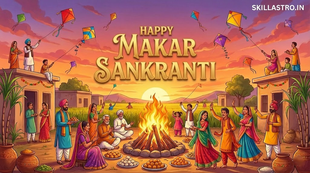 Makar Sankranti 2026: Auspicious Timings, Puja Ritual, Til-Gud Benefits, and Rashifal | Skill Astro