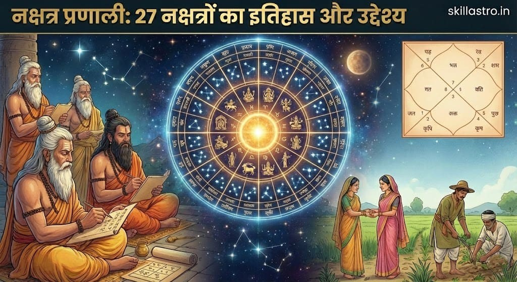 नक्षत्र प्रणाली का इतिहास: कब और क्यों बनी 27 नक्षत्रों की व्यवस्था? | Skill Astro