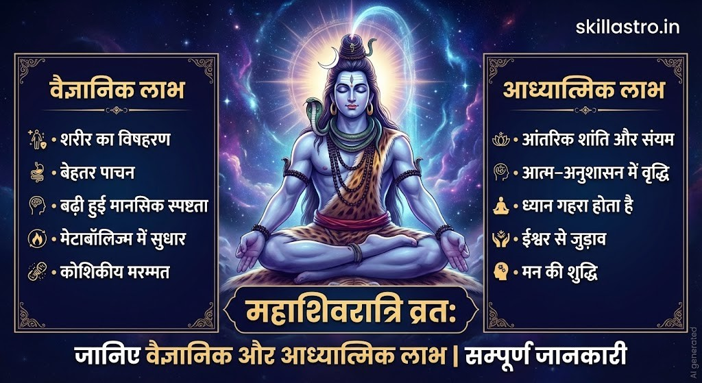 महाशिवरात्रि व्रत: जानिए वैज्ञानिक और आध्यात्मिक लाभ | सम्पूर्ण जानकारी | Skill Astro
