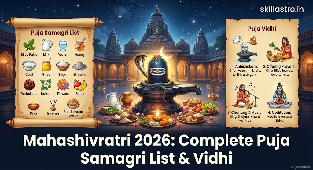 Mahashivratri 2026: Complete Puja Samagri List & Vidhi | | Skill Astro