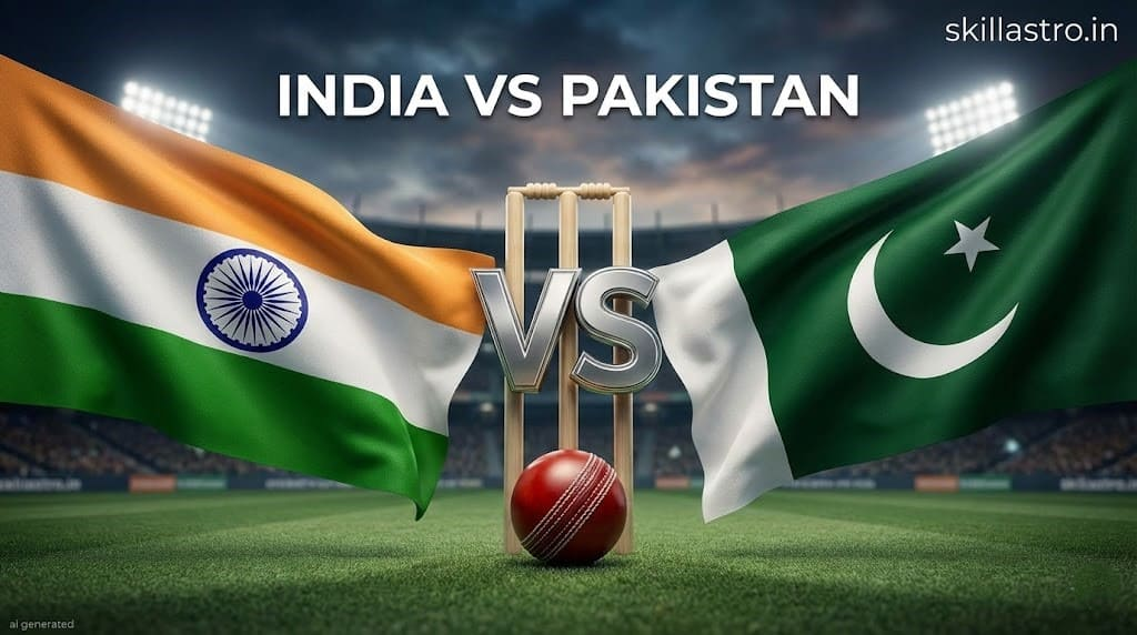 India vs Pakistan Today's Match: Astrological Prediction & Lucky Stars | Skill Astro