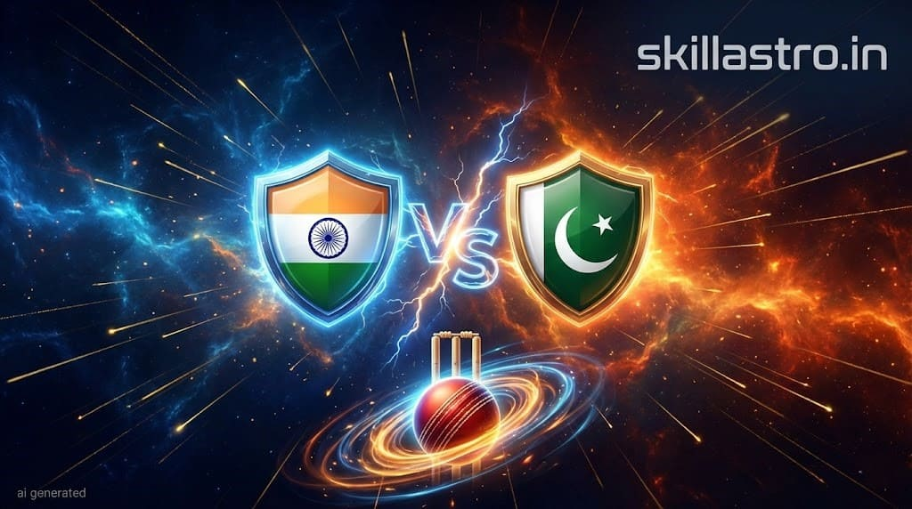 India vs Pakistan Match Astrology Report – Which Team is Lucky Today? | Skill Astro