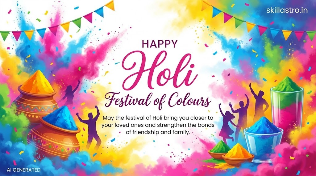 When is Holi 2026? Know the Exact Timing of Holika Dahan, Significance, Horoscope, and Lucky Colors | Skill Astro