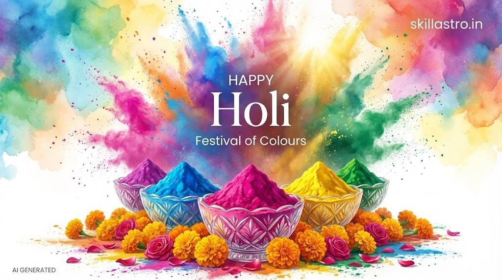 Choose Your Lucky Holi Colors According to Your Zodiac Sign : The Secret to Pacifying Planets and Attaining Prosperity | Skill Astro