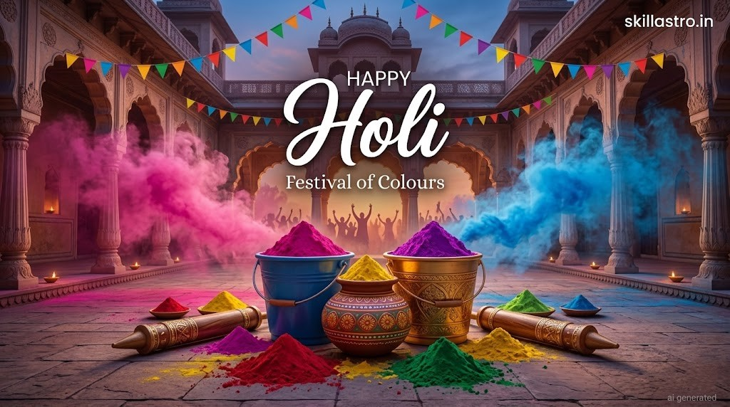 Top 2026 Holi Images WhatsApp Status (Free HD Download) | Skill Astro