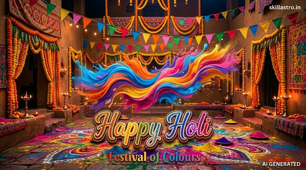 Top 2026 Holi Images WhatsApp Status (Free HD Download) | Skill Astro