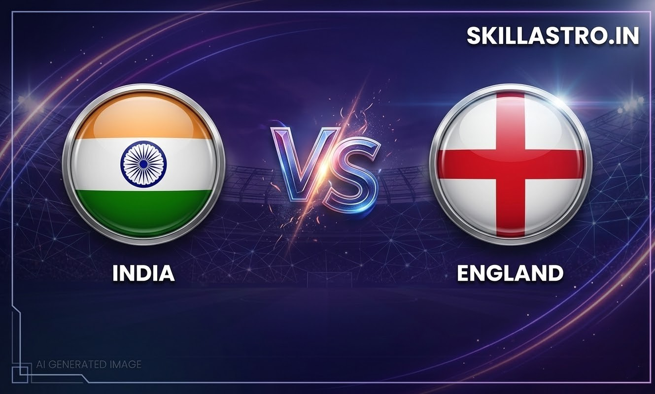 भारत बनाम इंग्लैंड ज्योतिष भविष्यवाणी 2026: क्या भारतीय दल खिताबी मुकाबले में पहुंचेगा? | Skill Astro