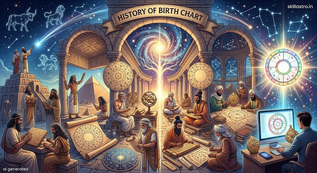 History of the Birth Chart: The Ancient Saga of Time-Maps and Human Destiny | Skill Astro