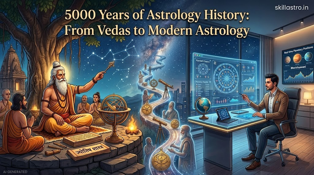 The 5000-Year-Old History of Astrology: The Journey from the Vedas to the Modern Era | Skill Astro