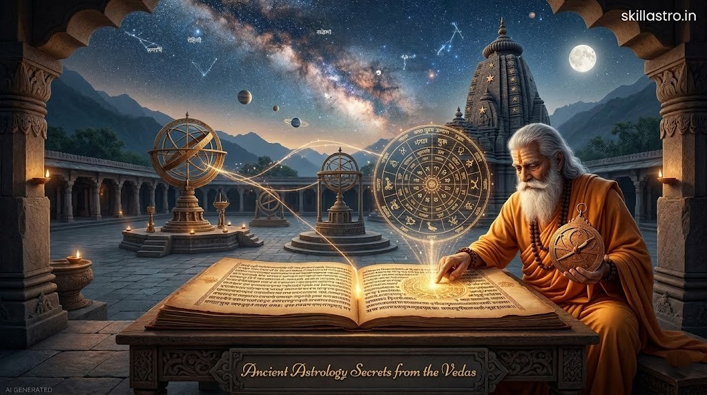 Hidden Astrological Secrets in the Vedas: The Divine Astronomy of Ancient India | Skill Astro