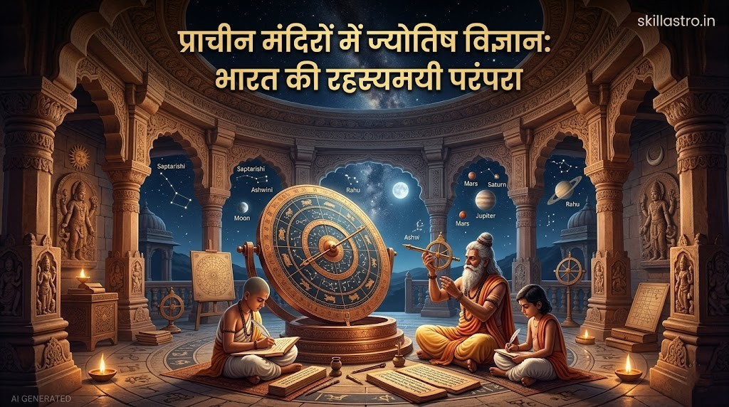 प्राचीन मंदिरों में ज्योतिष विज्ञान: भारत की रहस्यमयी और वैज्ञानिक परंपरा | Skill Astro