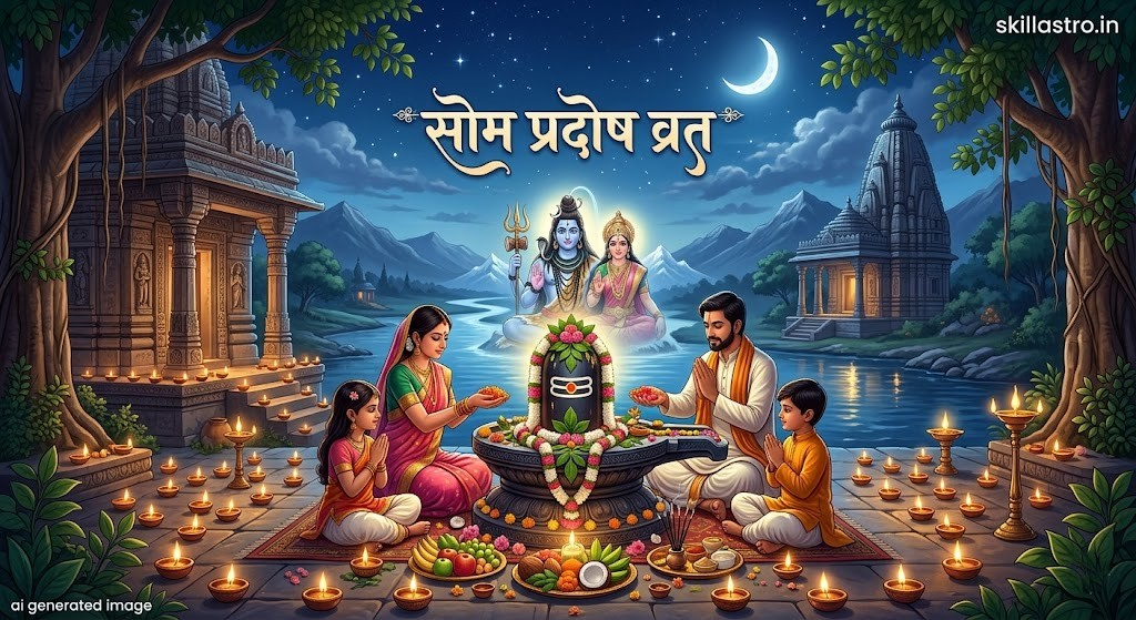 सोम प्रदोष व्रत 2026: विधि, शुभ मुहूर्त और अचूक लाभ | सोम प्रदोष व्रत कथा | Skill Astro