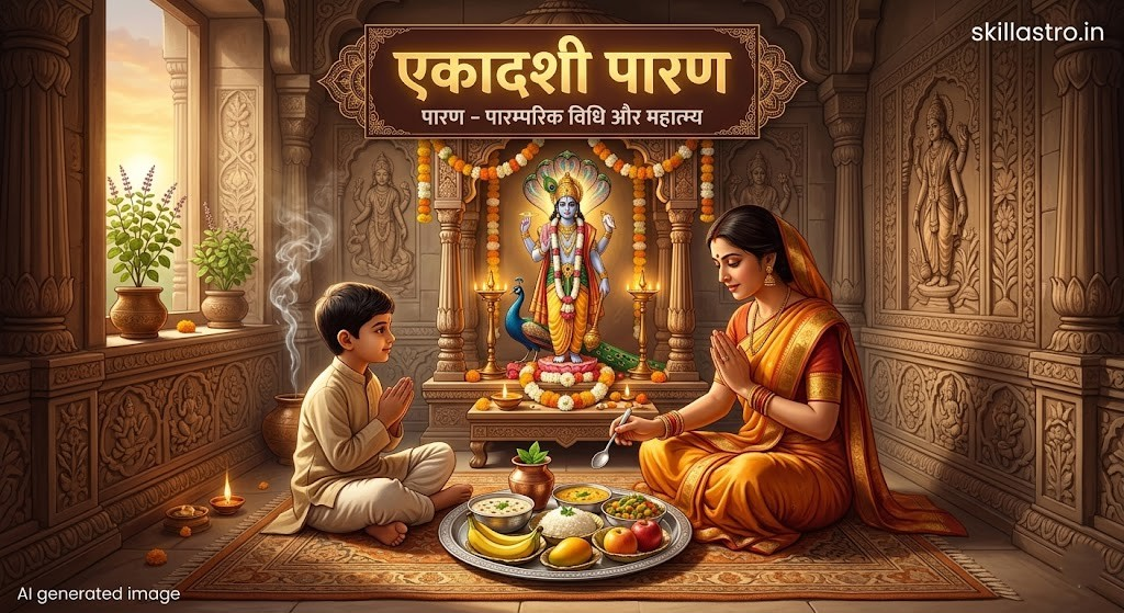 एकादशी पारण का सही समय और विधि: व्रत खोलने के अचूक नियम | Skill Astro