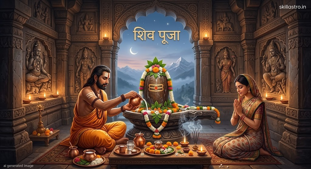 शिव पूजा कैसे करें? घर पर शिव पूजा की सही विधि और प्रभावशाली मंत्र | Skill Astro