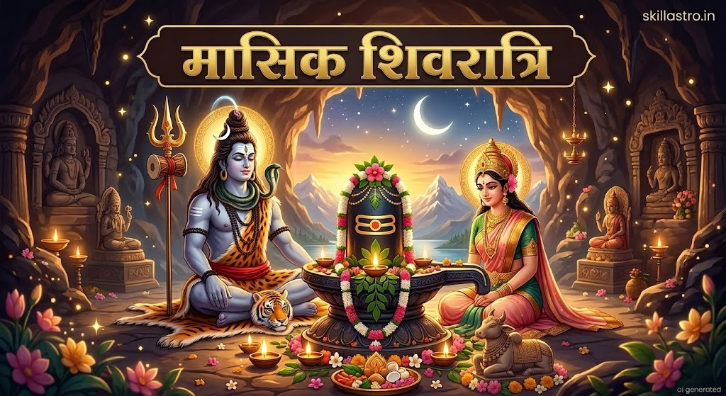 मासिक शिवरात्रि पूजा का सही समय क्या है? जानें निशिता काल मुहूर्त और महत्व | Skill Astro