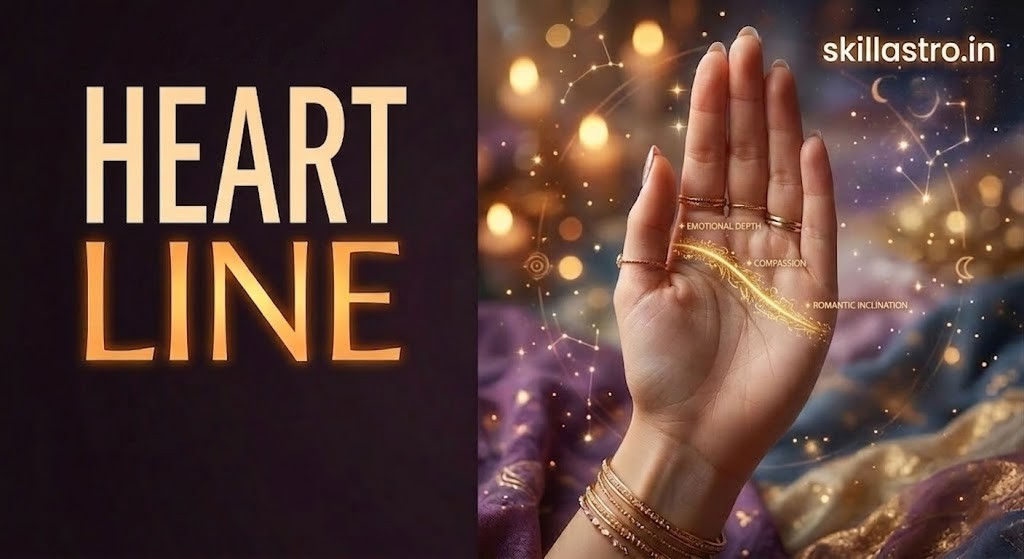 हृदय रेखा के प्रेम संबंध: अपनी हथेली में रोमांस को डिकोड करें | Skill Astro