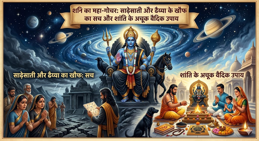 शनि का महा-गोचर: साढ़ेसाती और ढैय्या के खौफ का सच और शांति के अचूक वैदिक उपाय | Skill Astro
