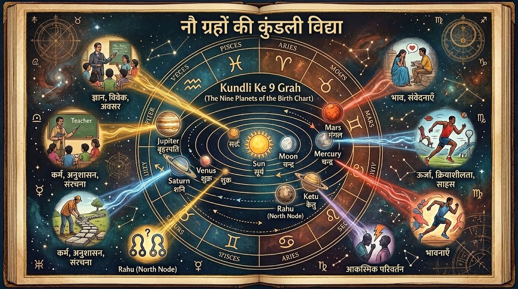 Kundli Ke 9 Grah: Inka Mahatva Aur Aapke Jeevan Par Gehra Prabhav | Skill Astro