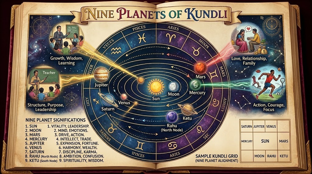 The 9 Planets of Kundli: Their Significance and Profound Impact on Your Life | Skill Astro