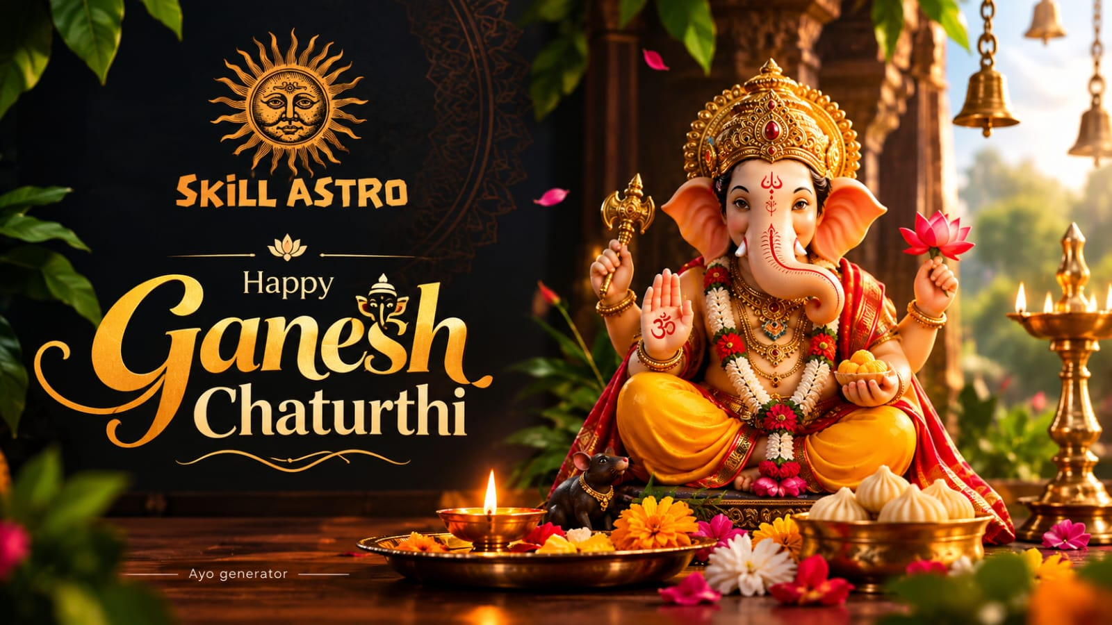 Ganesh Chaturthi 2026: Auspicious Timings, Simple Puja Method, and Vastu Rules | Skill Astro