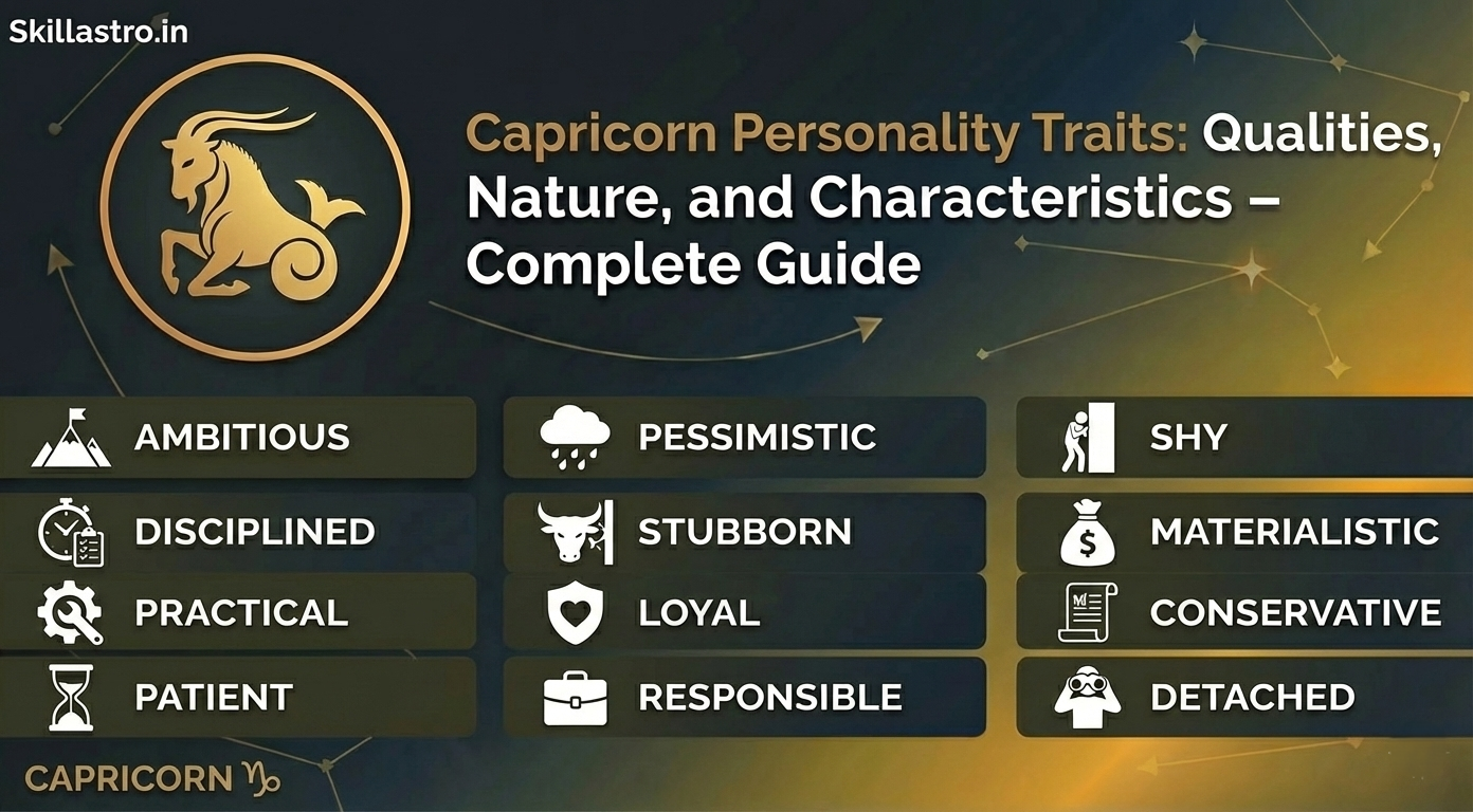 Capricorn is the tenth sign of the zodiac, symbolizing ambition, discipline, and hard work. Governed by the planet Saturn, this sign